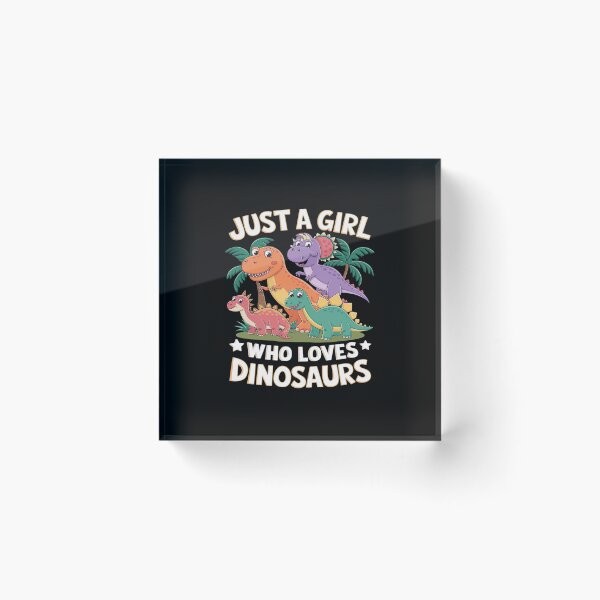 Item preview, Just A Girl Who Loves Dinosaurs Brachiosaurus Dino Girls  designed and sold by AquaKiev.