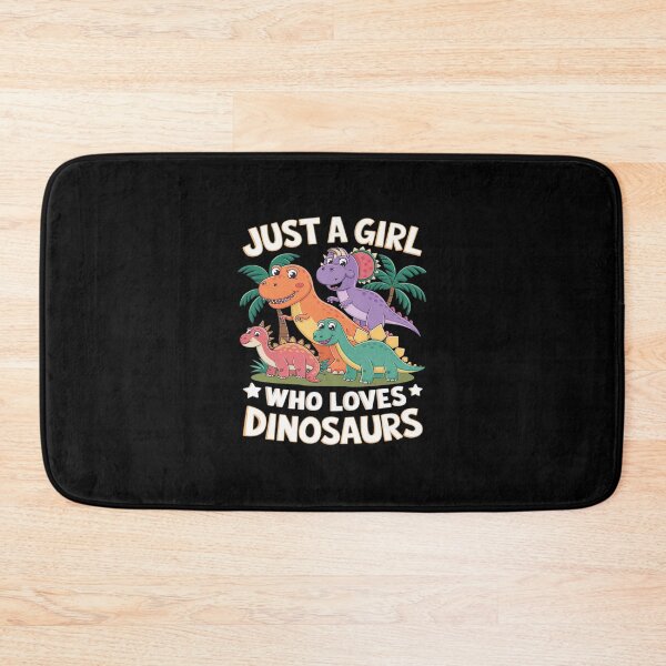 Item preview, Just A Girl Who Loves Dinosaurs Brachiosaurus Dino Girls  designed and sold by AquaKiev.