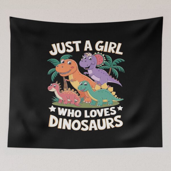 Item preview, Just A Girl Who Loves Dinosaurs Brachiosaurus Dino Girls  designed and sold by AquaKiev.
