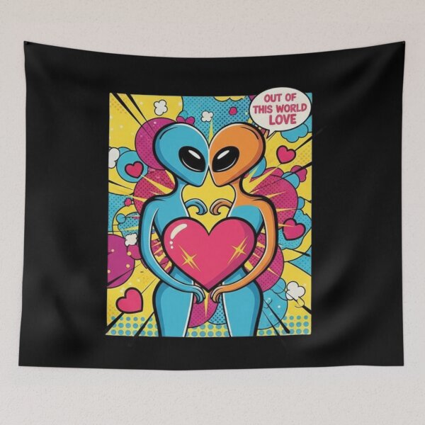 Item preview, Resident Alien Love – Funny Alien Valentine Sci-Fi Romance Design designed and sold by ALL ART .