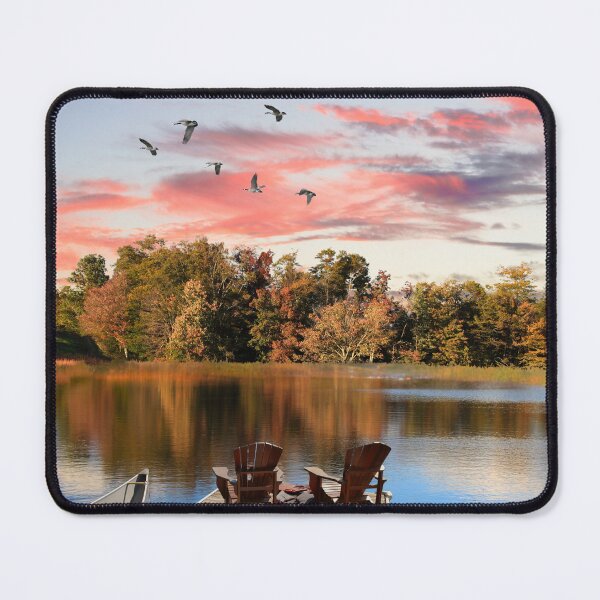 Item preview, Autumn Escape: Dockside Serenity designed and sold by Natural Light Prints- Art Inspired by Nature’s Quiet Power.