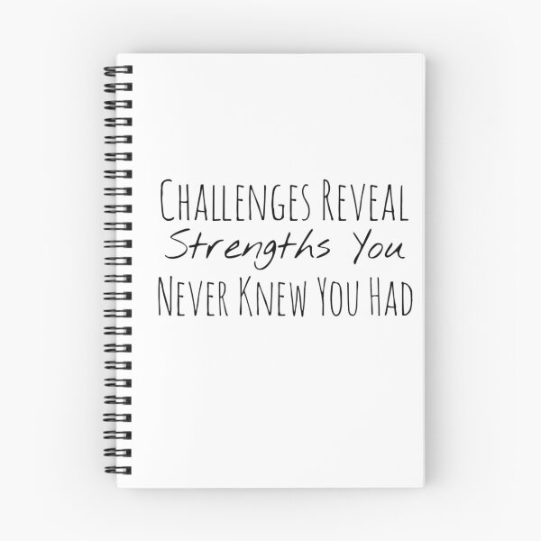 Item preview, Challenges Reveal Strengths You Never Knew You Had – Resilience Affirmation designed and sold by Camila Ardila.
