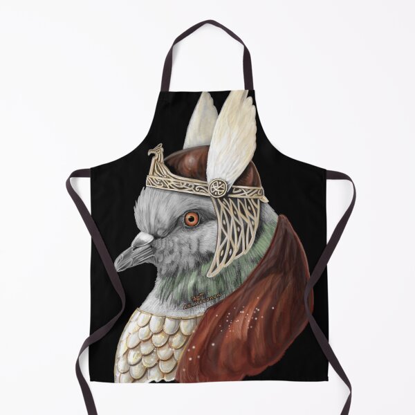 Item preview, Brunhilde Pigeon, hand painted painting in color designed and sold by AK-Hevonen.