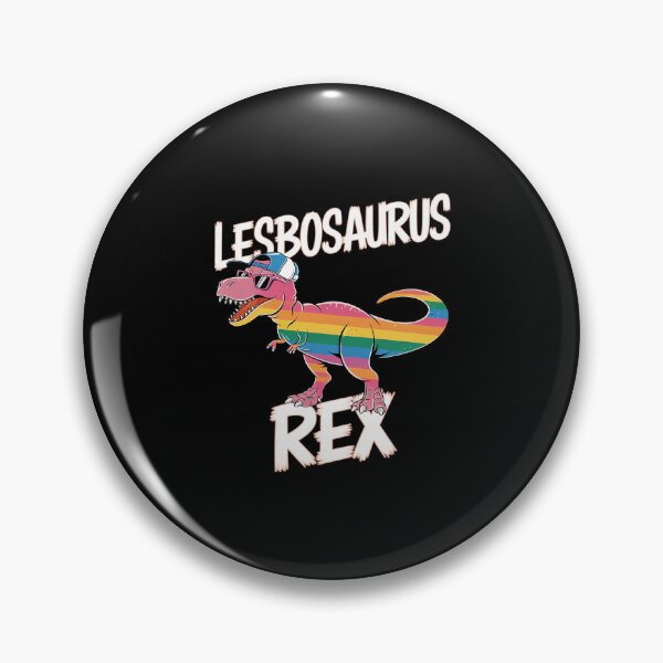 Item preview, Lesbosaurus Rex Dinosaur In Rainbow Flag For Lesbian Pride  designed and sold by AquaKiev.