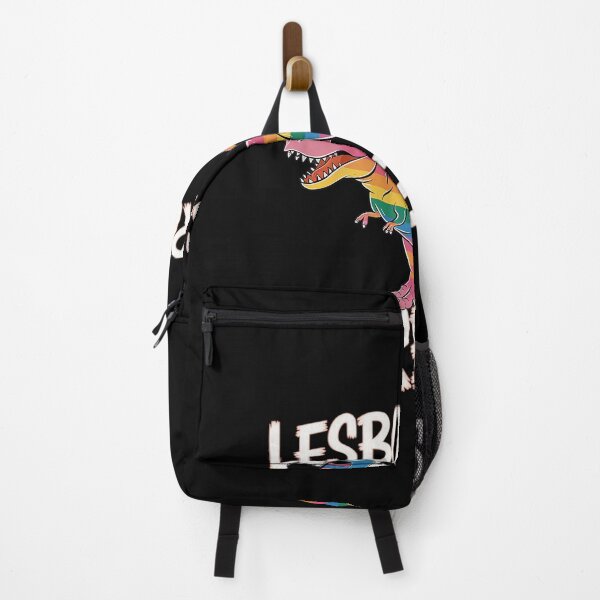 Item preview, Lesbosaurus Rex Dinosaur In Rainbow Flag For Lesbian Pride designed and sold by AquaKiev.