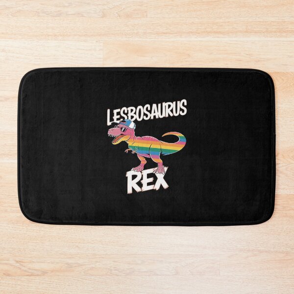 Item preview, Lesbosaurus Rex Dinosaur In Rainbow Flag For Lesbian Pride  designed and sold by AquaKiev.