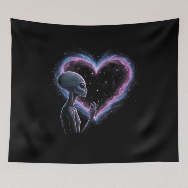 Item preview, Resident Alien Love – Funny Alien Valentine Sci-Fi Romance Design designed and sold by ALL ART .