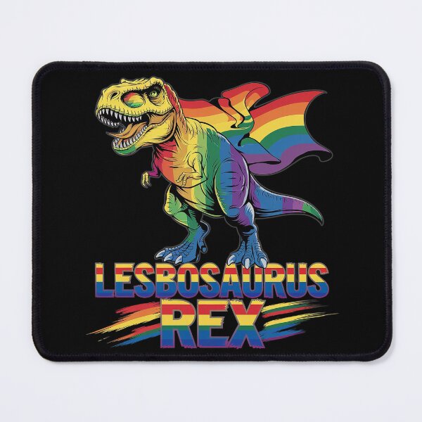 Item preview, Lesbosaurus Rex Dinosaur In Rainbow Flag For Lesbian Pride 1  designed and sold by AquaKiev.