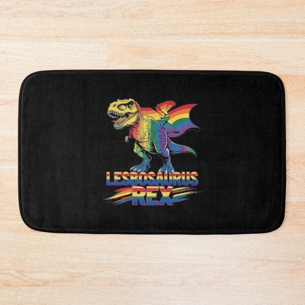 Item preview, Lesbosaurus Rex Dinosaur In Rainbow Flag For Lesbian Pride 1  designed and sold by AquaKiev.