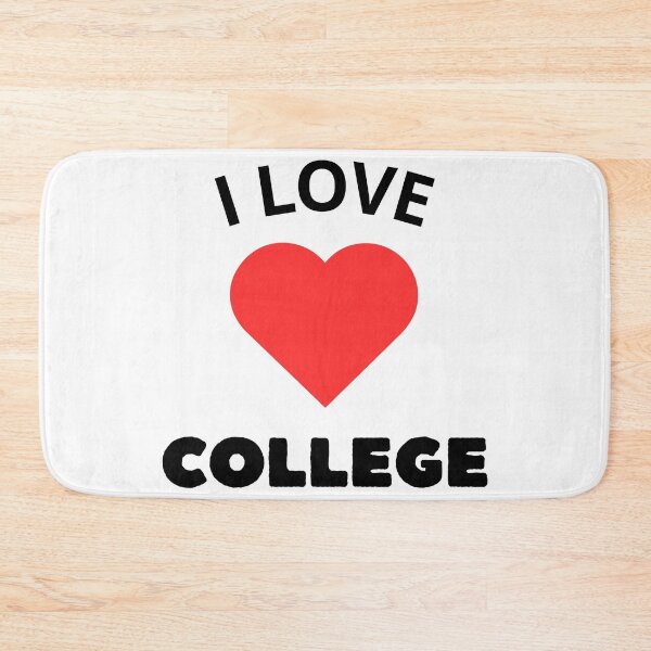 Item preview, I LOVE COLLEGE logo color red designed and sold by Leydson.