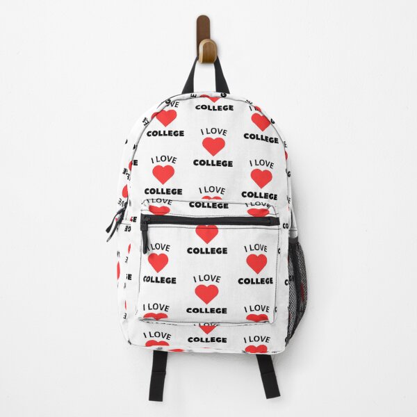 Item preview, I LOVE COLLEGE logo color red designed and sold by Leydson.