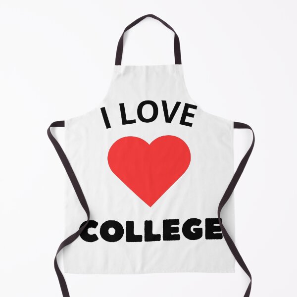 Item preview, I LOVE COLLEGE logo color red designed and sold by Leydson.