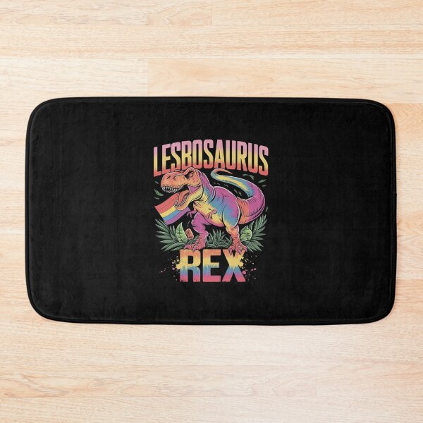 Item preview, Lesbosaurus Rex Dinosaur Rainbow Flag Tie Dye Lesbian Pride  designed and sold by AquaKiev.