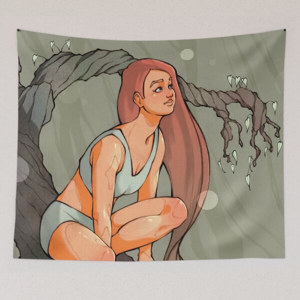 Item preview, Sitting on a tree designed and sold by EnaBianca.