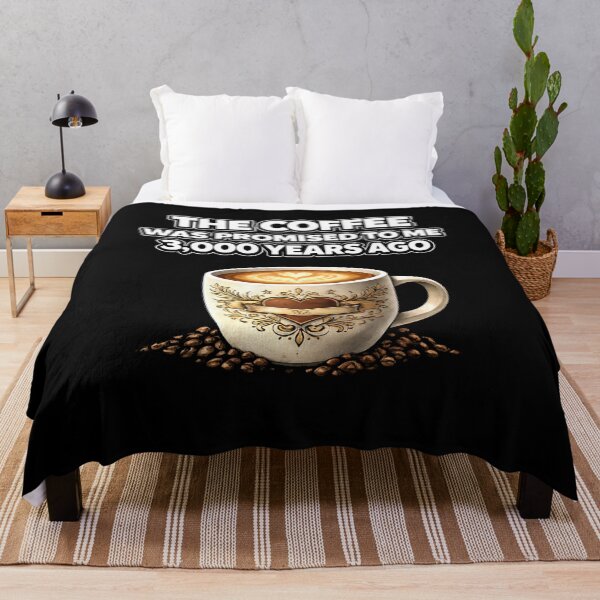 Item preview, The Coffee Was Promised To Me 3,000 Years Ago – Funny Coffee Lover Vintage Mug Design designed and sold by Purdiole-art.