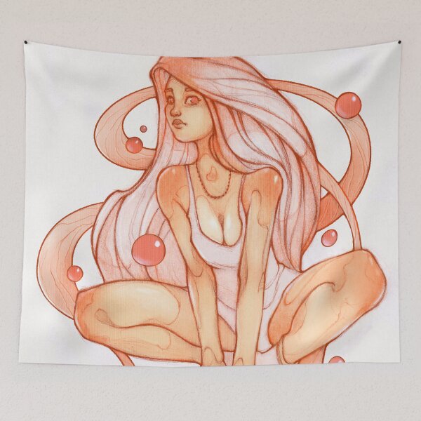 Item preview, Orange lady designed and sold by EnaBianca.