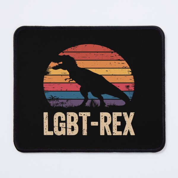 Item preview, LGBT - T-Rex Gay Pride Lesbian Dinosaur Rainbow Sunset  designed and sold by AquaKiev.