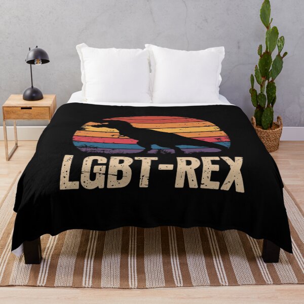 Item preview, LGBT - T-Rex Gay Pride Lesbian Dinosaur Rainbow Sunset  designed and sold by AquaKiev.