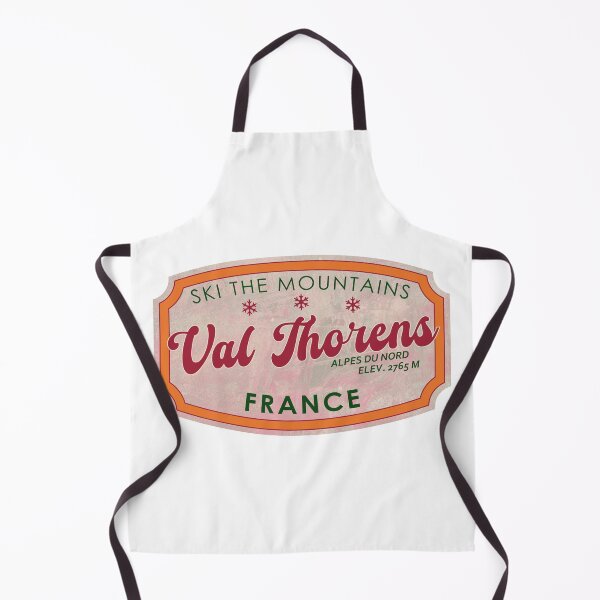 Item preview, Val Thorens, Alpes du Nord, France, textured skiing badge designed and sold by Wanderful-roads.