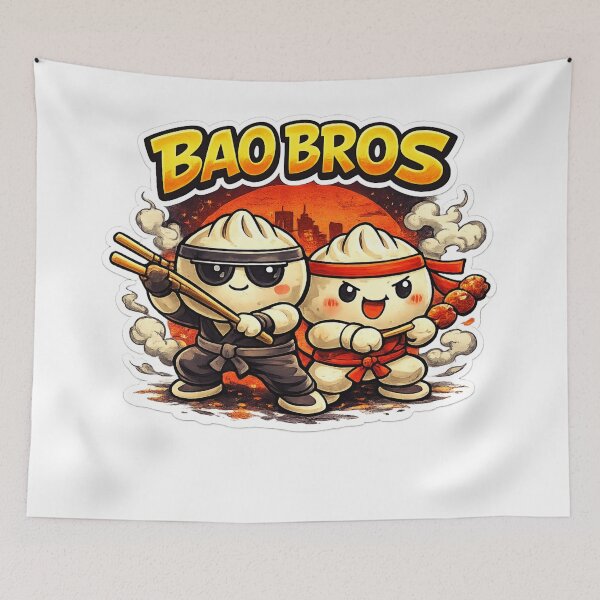 Item preview, Bao Bros – Cute Kung Fu Dumpling Warriors designed and sold by Kevin Shearer.
