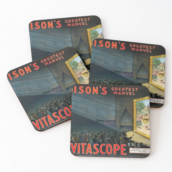Item preview, Edison's Vitascope Advertising Poster (1896) designed and sold by 19th Century in Color.