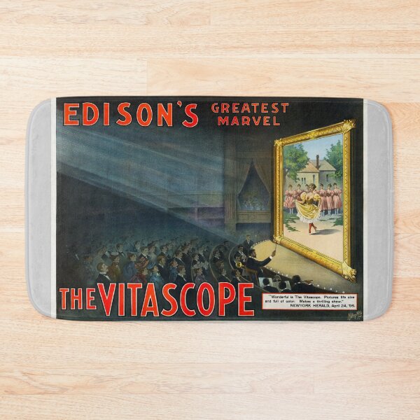 Item preview, Edison's Vitascope Advertising Poster (1896) designed and sold by 19th Century in Color.