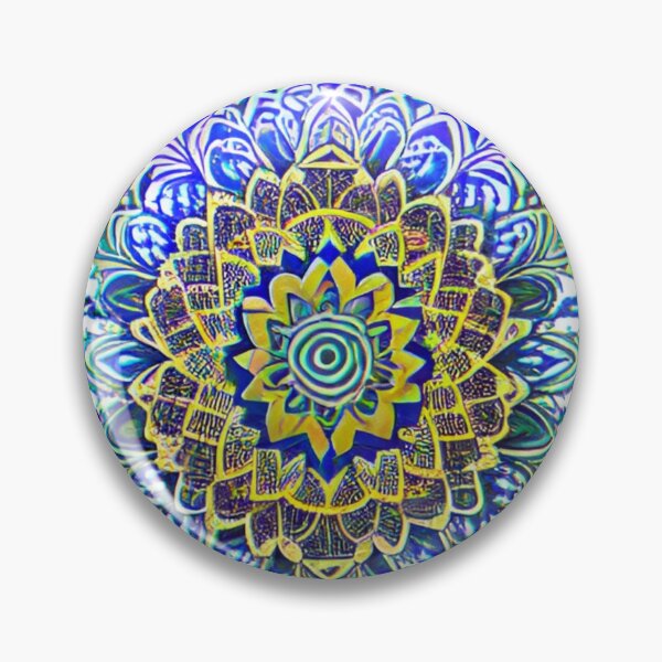 Item preview, Mandala - Green, purple,blue, pink & gold Flower designed and sold by Amras182.