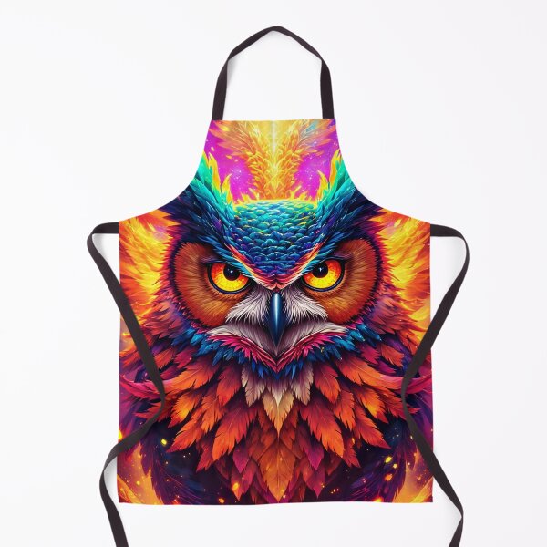 Item preview, Solarflare Owl Sovereign – Fiery Cosmic Guardian designed and sold by Neer arts.