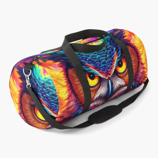 Item preview, Solarflare Owl Sovereign – Fiery Cosmic Guardian designed and sold by Neer arts.