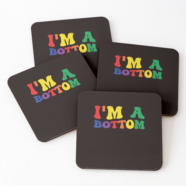 Item preview, Funny Gay Pride Rainbow Flag I'm A Bottom designed and sold by MichaelStalkas.