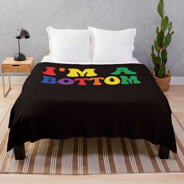 Item preview, Funny Gay Pride Rainbow Flag I'm A Bottom designed and sold by MichaelStalkas.