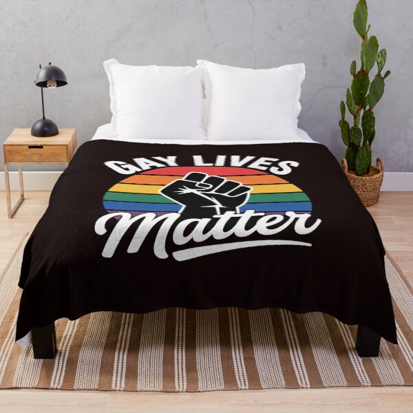 Item preview, Gay Lives Matter LGBT-Q Rainbow Pride Flag Proud Ally designed and sold by MichaelStalkas.
