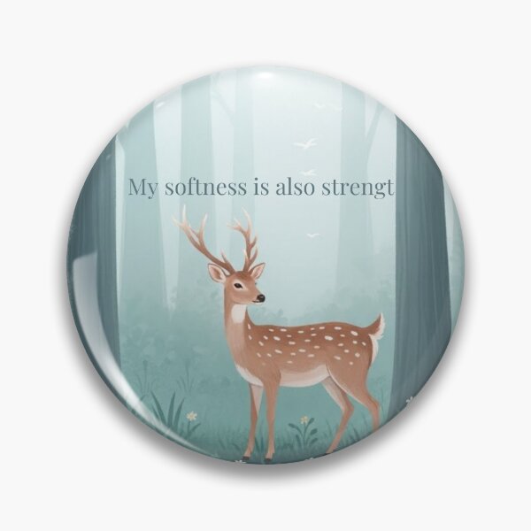 Item preview, My Gentleness Is Also Strength – Deer in Mystic Forest designed and sold by soletstudio.
