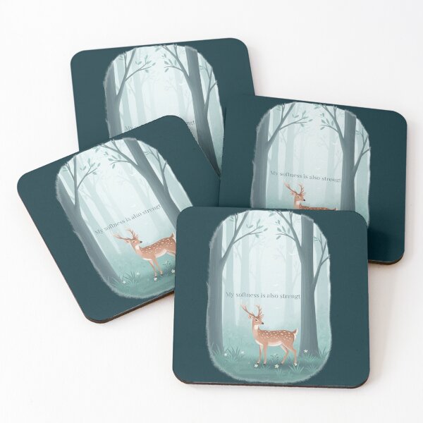 Item preview, My Gentleness Is Also Strength – Deer in Mystic Forest designed and sold by soletstudio.