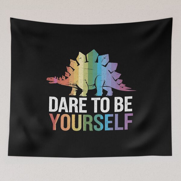 Item preview, LGBT Dinosaur Dare To Be Yourself Bisexual Gay Lesbian Dino  designed and sold by AquaKiev.