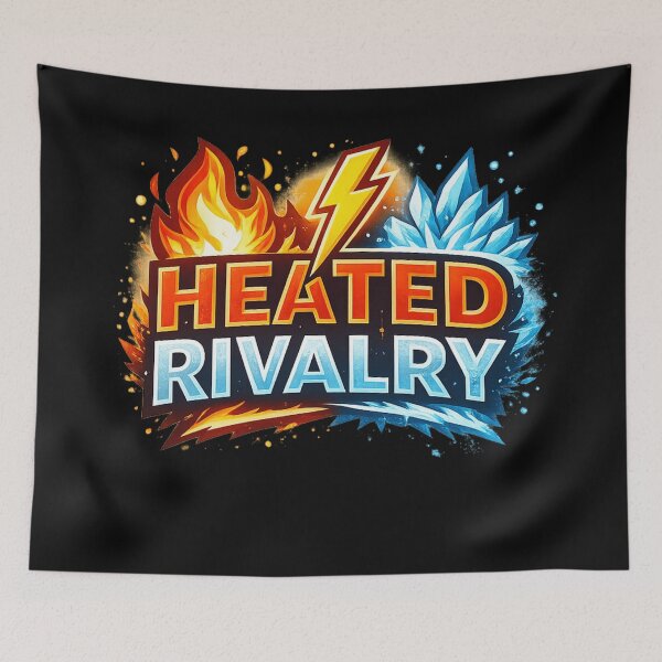 Item preview, Heated Rivarly – Fire vs Ice Bold Typography Design designed and sold by LatestDesign95.