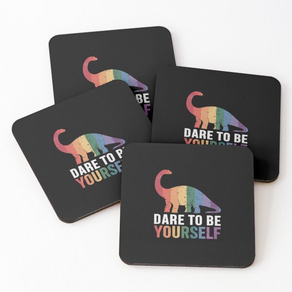Item preview, LGBT Dinosaur Dare To Be Yourself Bisexual Gay Lesbian Dino 1  designed and sold by AquaKiev.