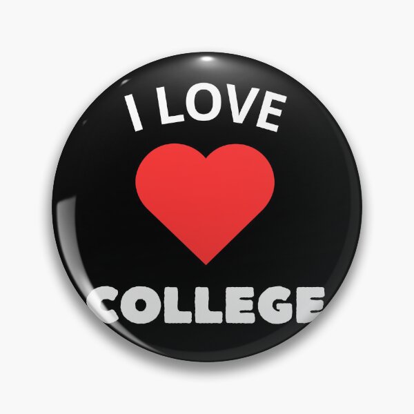 Item preview, I LOVE COLLEGE logo red color, with black background. designed and sold by Leydson.