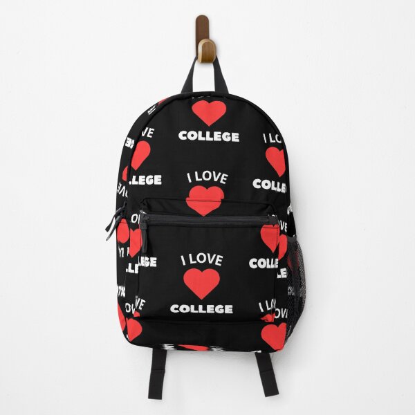 Item preview, I LOVE COLLEGE logo red color, with black background. designed and sold by Leydson.