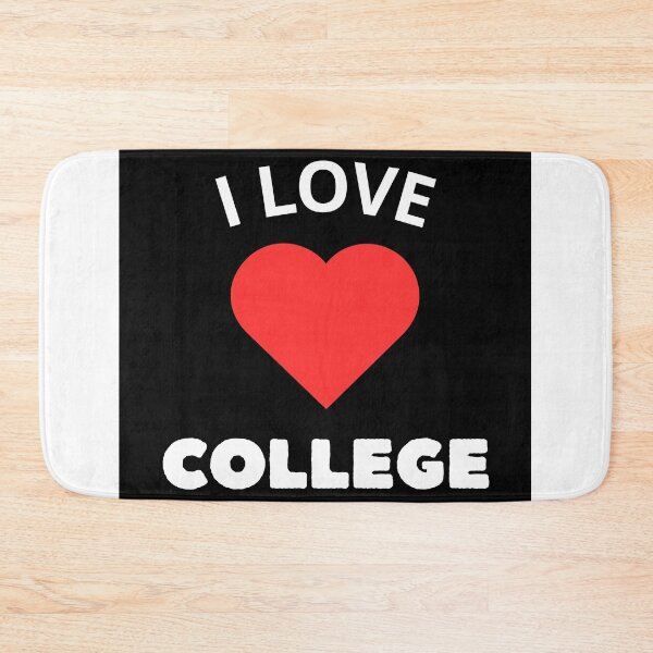 Item preview, I LOVE COLLEGE logo red color, with black background. designed and sold by Leydson.