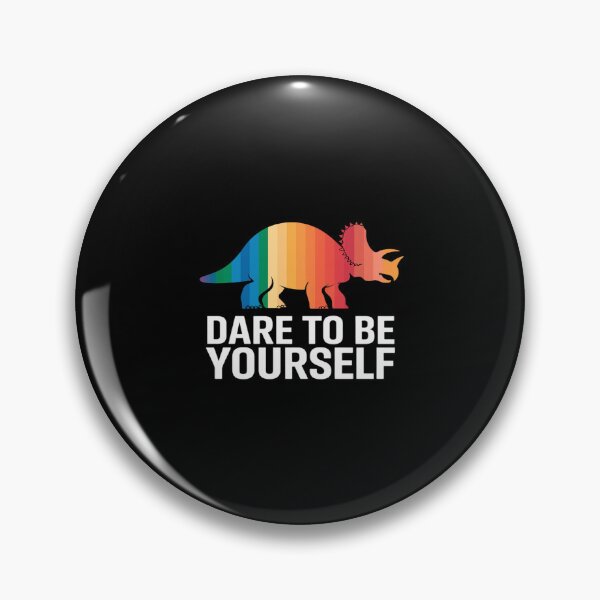 Item preview, LGBT Dinosaur Dare To Be Yourself Bisexual Gay Lesbian Dino1  designed and sold by AquaKiev.
