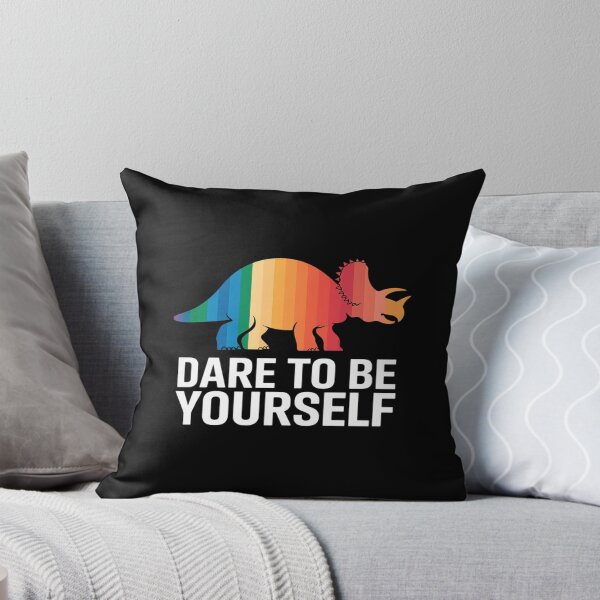 Item preview, LGBT Dinosaur Dare To Be Yourself Bisexual Gay Lesbian Dino1  designed and sold by AquaKiev.