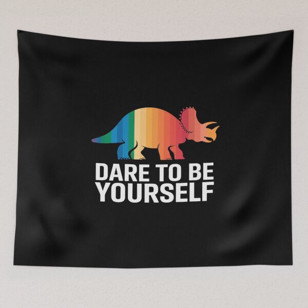 Item preview, LGBT Dinosaur Dare To Be Yourself Bisexual Gay Lesbian Dino1  designed and sold by AquaKiev.