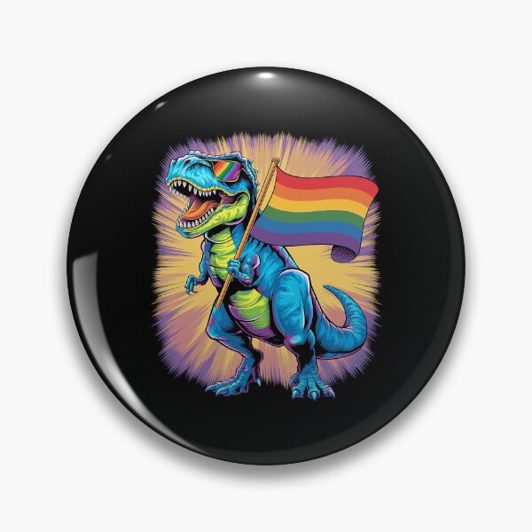 Item preview, LGBT Dinosaur Rainbow Flag LGBT Pride Month Lesbian Pride  designed and sold by AquaKiev.