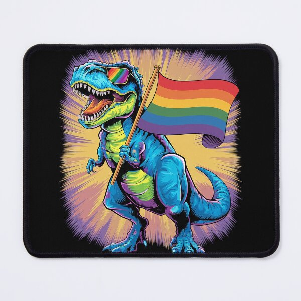 Item preview, LGBT Dinosaur Rainbow Flag LGBT Pride Month Lesbian Pride designed and sold by AquaKiev.