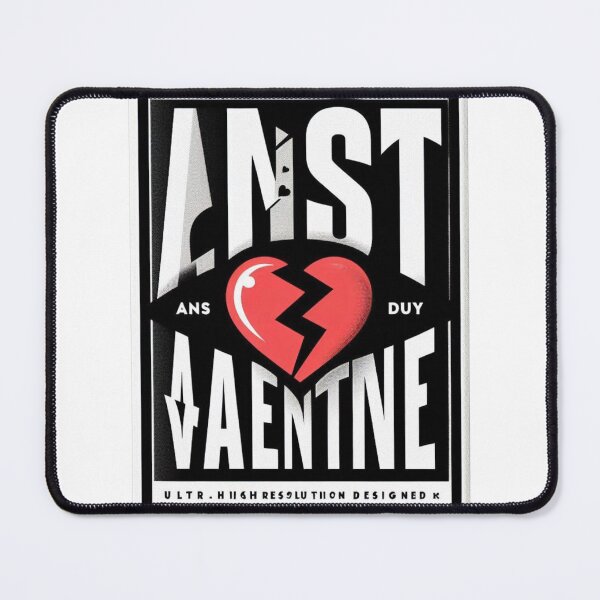 Item preview, Anti Valentine’s Day Typography Design – Broken Heart Bold Graphic Art designed and sold by RedVista.