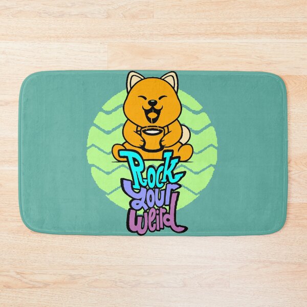 Item preview, Rock Your Weird – Smiling Dog with Coffee Cup designed and sold by AstronautMerch.