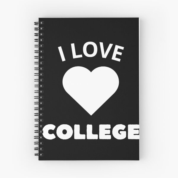 Item preview, I LOVE COLLEGE logo color white designed and sold by Leydson.