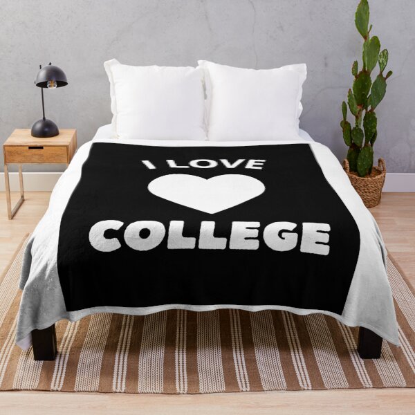 Item preview, I LOVE COLLEGE logo color white designed and sold by Leydson.