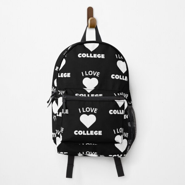 Item preview, I LOVE COLLEGE logo color white designed and sold by Leydson.